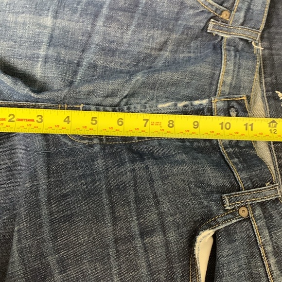7 for all Mankind Mens Relaxed Front Button Wide Leg, Mid weight, Mid Wash Jeans - Picture 10 of 15